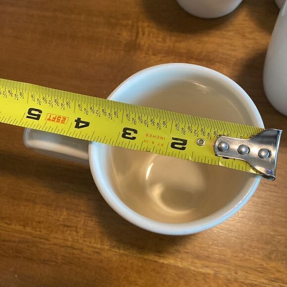 Pier 1 Essential Colours  Cream Chunky Mugs (4) - Picture 7 of 7